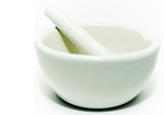 image of mortar and pessle, homeopathic tools